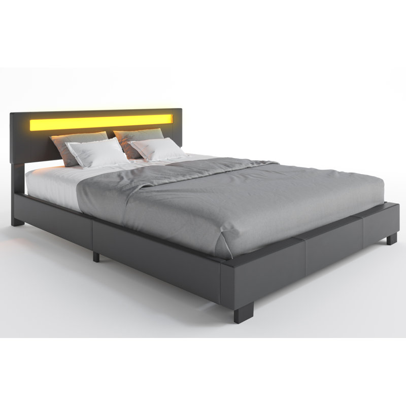 Orren Ellis Aughe Upholstered Platform Bed & Reviews Wayfair